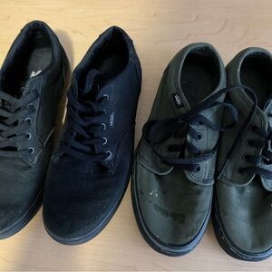 Vans Bundle Women’s Black and Dark Green Sneakers
